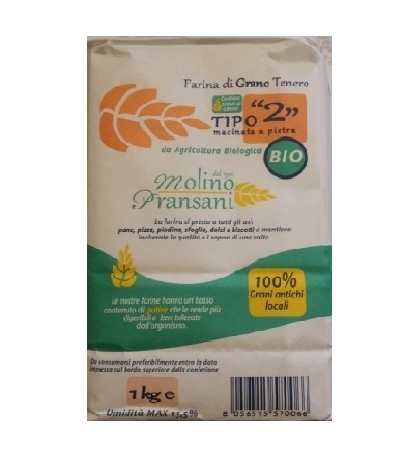 Farina di grano Tenero Bio Tipo "2" 1 kg