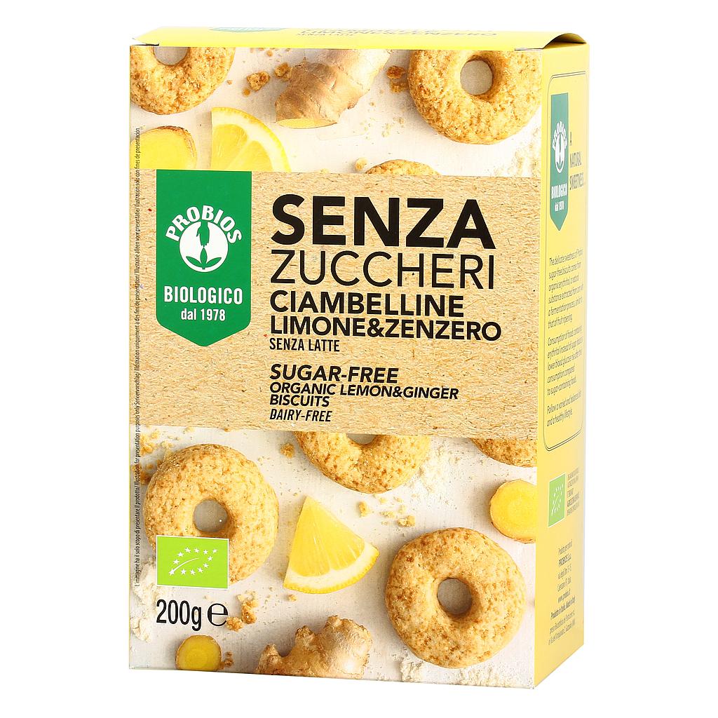 Ciambelline Limone e Zenzero - Senza Zuccheri 200g