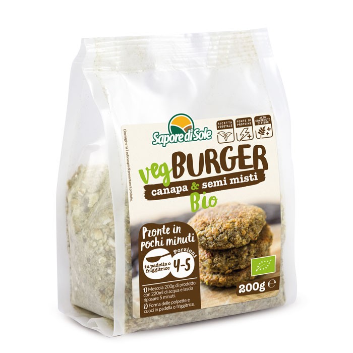 VegBurger con Canapa e Semi Misti 200g