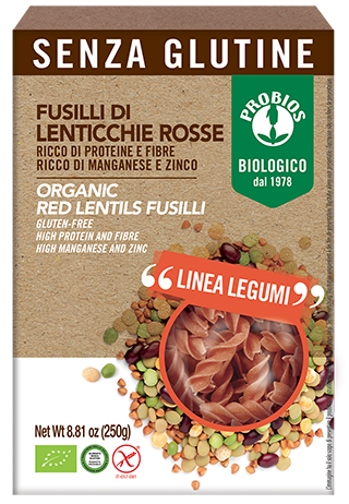 Fusilli 100% Lenticchie Rosse 250 g