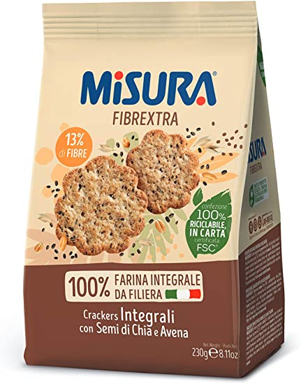 Crackers Integrali Natura Ricca Misura 230g